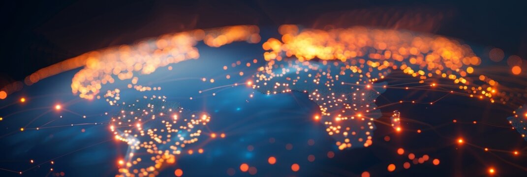 Global trade network mapping  essential shipping routes and logistics for efficient supply chains