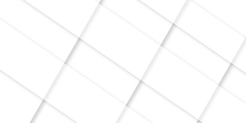 Abstract design with white transparent material in triangle and square shapes on white background. Modern and creative design with white boxes and white rectangle business card. paper texture.