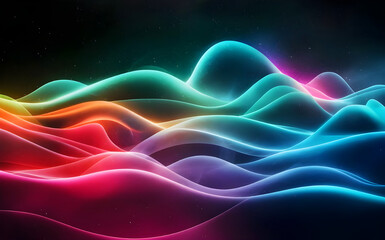 Fototapeta premium Vibrant Cosmic Waves