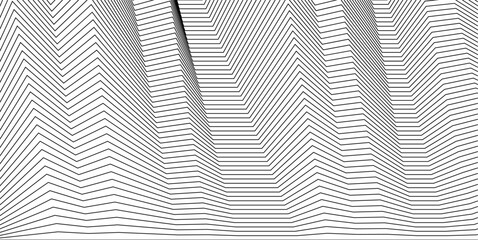 Black dynamic flowing wave blend line abstract background