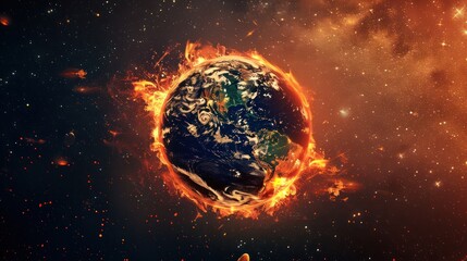 Obraz premium global warming