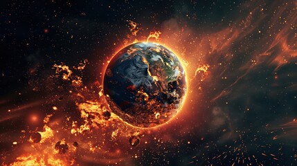 Obraz premium global warming