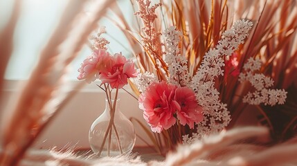 a serene floral display