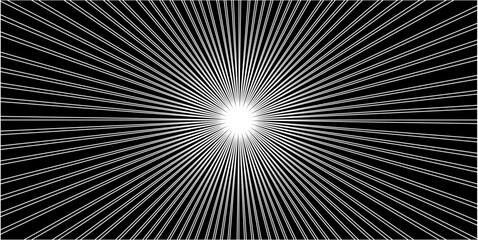 Black sharp line sun rays spark abstract background
