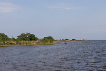 A scenic view of Lake Pontchartrain in Louisiana.