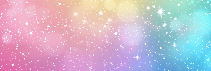 Abstract background with soft prismatic iridescent rainbow gradient colors mermaid theme for girl party