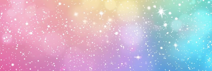 Fototapeta premium Abstract background with soft prismatic iridescent rainbow gradient colors mermaid theme for girl party