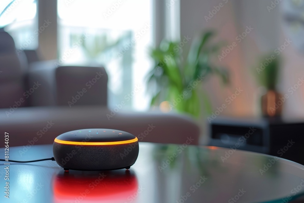 Poster a smart device with a malfunction showing error code fcbeecbabfeaceb on a table, a malfunctioning sm