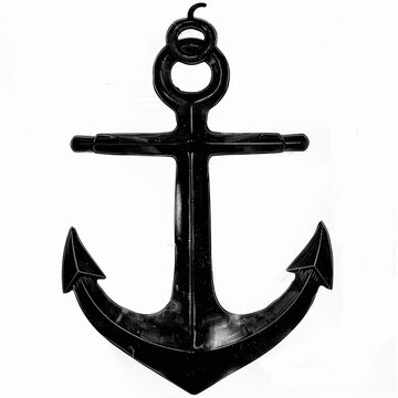 recommend clip art: Vector illustration of ship anchor isolated