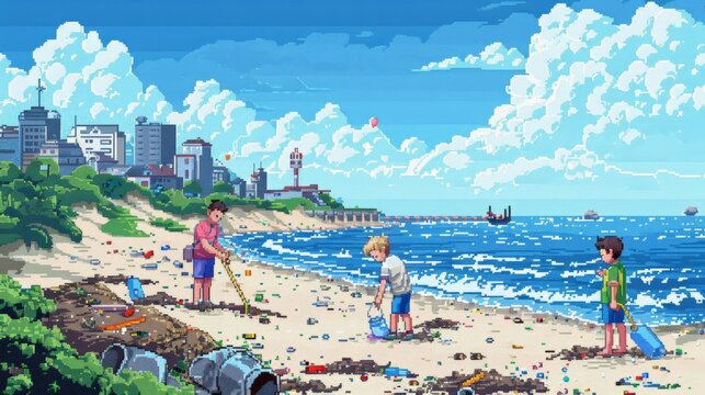 Keep the beach clean. Don't be a litterbug.