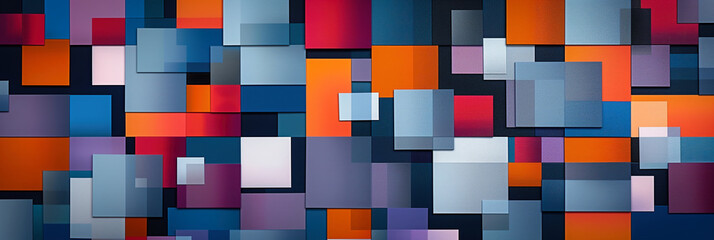 Vibrant Geometric Abstract Art