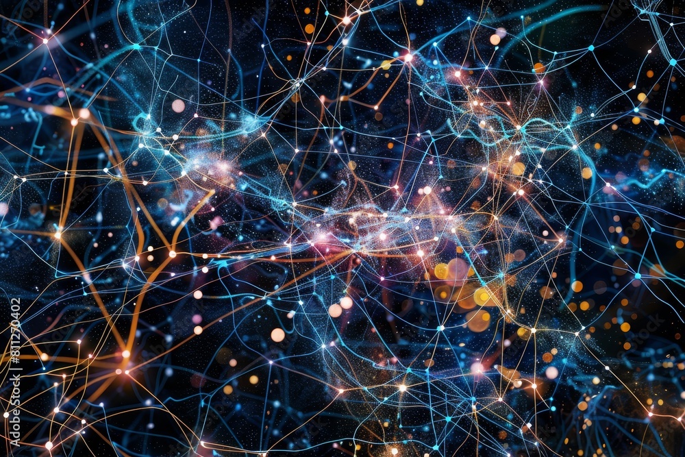 Aufkleber a computer-generated cluster of stars shining brightly in the infinite expanse of the cosmos, a mesm