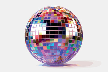 realistic 3d render of discoball