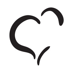 Heart SVG, Your Text Heart svg, Doodle Heart, Hand Drawn, Valentine Heart cut file Heart SVG Heart Bundle, Your Text Heart