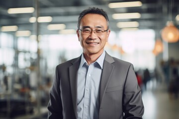 Capturing the Ambition and Innovation: A Determined Entrepreneur Standing Proudly Before the Gleaming Facade of Their Cutting-Edge Biotechnology Firm