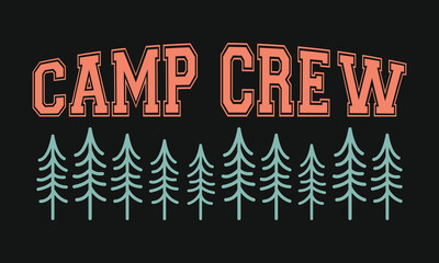 Camping Outdoor Vector T-shirt Design