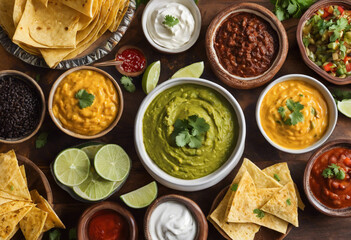 A Flavorful Fiesta of Spicy Tortillas and Zesty Garnished Fillings