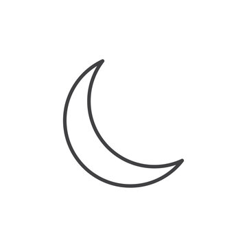 recommend clip art: Crescent Moon Icon Set. Half Moon Vector Symbol for Ramadan.