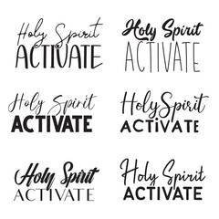 Holy Spirit Activate Bundle SVG, Funny Religious Quote, Mom Life Shirt Design, Jesus, Religious Faith SVG, Sassy Christmas SVG, Funny Christmas