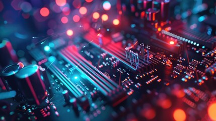 Obraz premium fiber optic technology