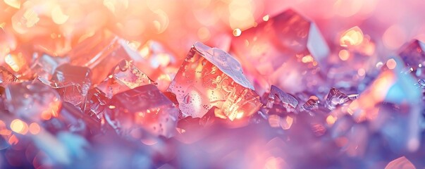 Dreamy Soft-Focus Crystal Backdrop with Ethereal Quality for Serene and Tranquil Designs