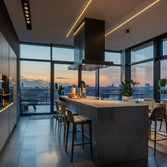 modern kitchen interior