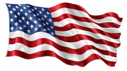 Fototapeta premium Embrace American heritage with flag-themed decor featuring stars and stripes in patriotic colors
