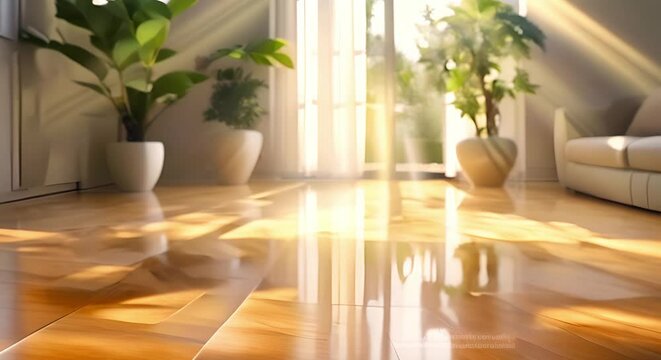 Effective Foam Cleaner for Parquet Floors: A Sparkling Floor Cleaning Tool. Concept Parquet Floors, Foam Cleaner, Sparkling, Floor Cleaning, Effective