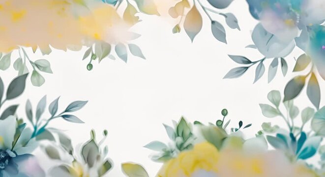 Floral watercolor logo elements for wedding invites with elegant botanical designs. Concept Wedding Invitations, Floral Elements, Watercolor Style, Botanical Design, Elegant Details