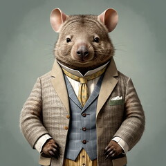 Wombat - Animals in clothes