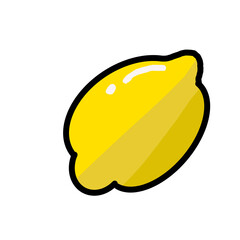 lemon isolated on white