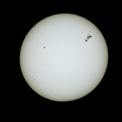 Significant sunspots on the sun during a very geomagnetically active period in 2024 with G4 solar...