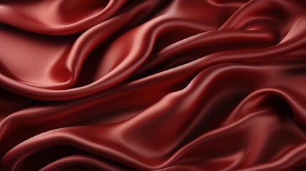 Fototapeta premium Close Up of Red Fabric