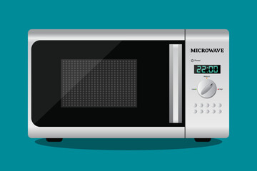 Obraz premium Microwave vector illustration isolated on a background