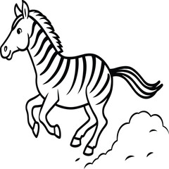 Zebra coloring pages. Zebra Animal outline. Animal line art