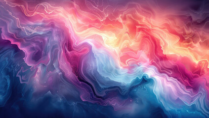 A Vivid Display of Pink and Blue Clouds in a Surreal Cosmic Dance, Perfect for Imaginative Backgrounds. Created with Ai 