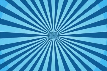 Blue Comic Pop Art Background with rays of light, blue background Generative AI