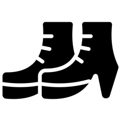 shoes solid icon