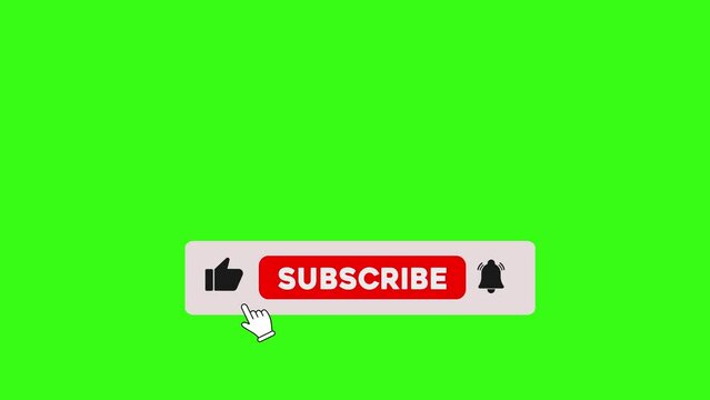 new design subscribe button animate video