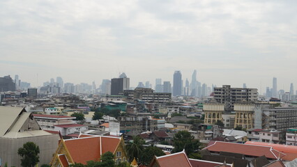 Naklejka premium view of the city Bangkok Thailand Thai
