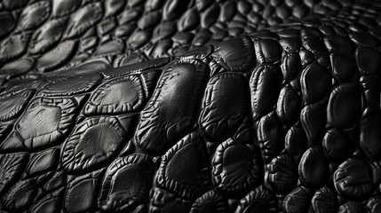Fototapeta premium an intricate pattern that closely resembles crocodile skin. Generative AI