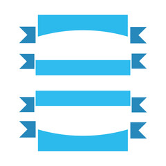 Fototapeta premium Ribbon banner set. Ribbons collection. Vector ribbon