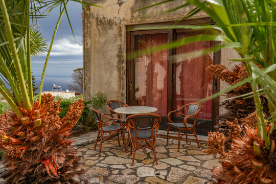 Traditional architecture stone house of Sicily, Italy, Europe