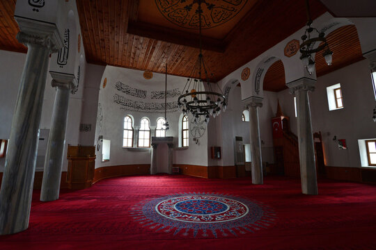Zonguldak, Turkey. April 8, 2024. Orhan Gazi Mosque, located in Eregli district of Zonguldak, is originally a Byzantine Church.