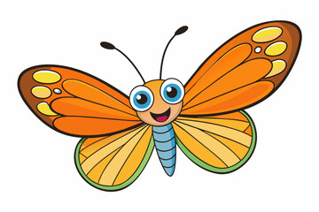  butterfly cartoon vector illustration