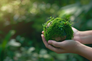 Co2 and water droplet hanging from the edge of a green leaf
