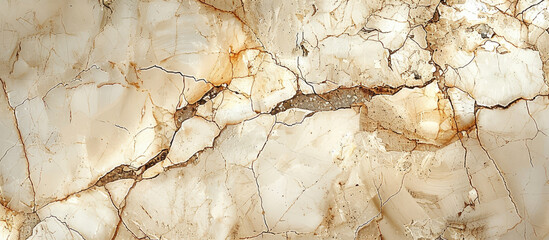 A seamless pattern of marble with visible cracks, showcasing the natural beauty and textures in beige tones. Created with AI