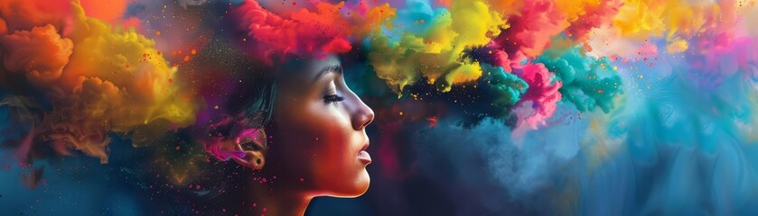 Unlock the potential of the creative brain with explosive bursts of color and imagination  how does your artistic side influence your decisionmaking in business and social situatio