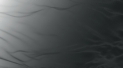 Abstract digital particle wave. Futuristic dotted wave. Big data digital code. Technology or science banner. Technology background vector. Vector illustration.