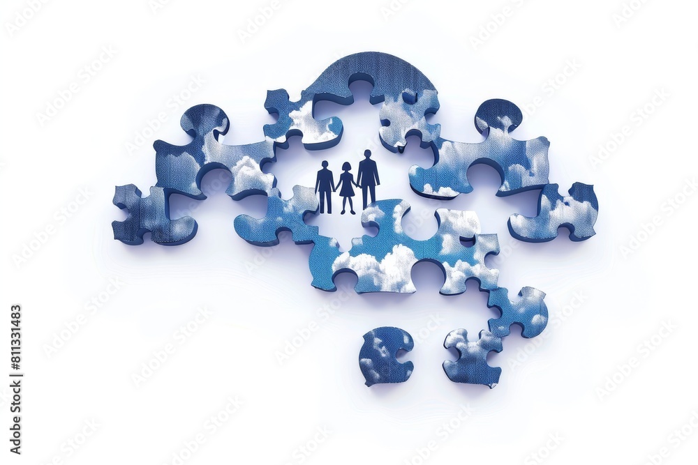 Poster teamwork and remote work in digital ecosystems ared by corporate server security and virtual collabo